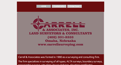 Desktop Screenshot of carrellsurveying.com