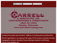 Tablet Screenshot of carrellsurveying.com